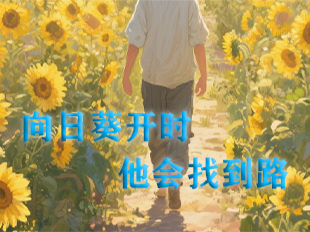 向日葵开时，他会找到路