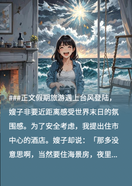 旅游遇上了台风，嫂子要住海景房