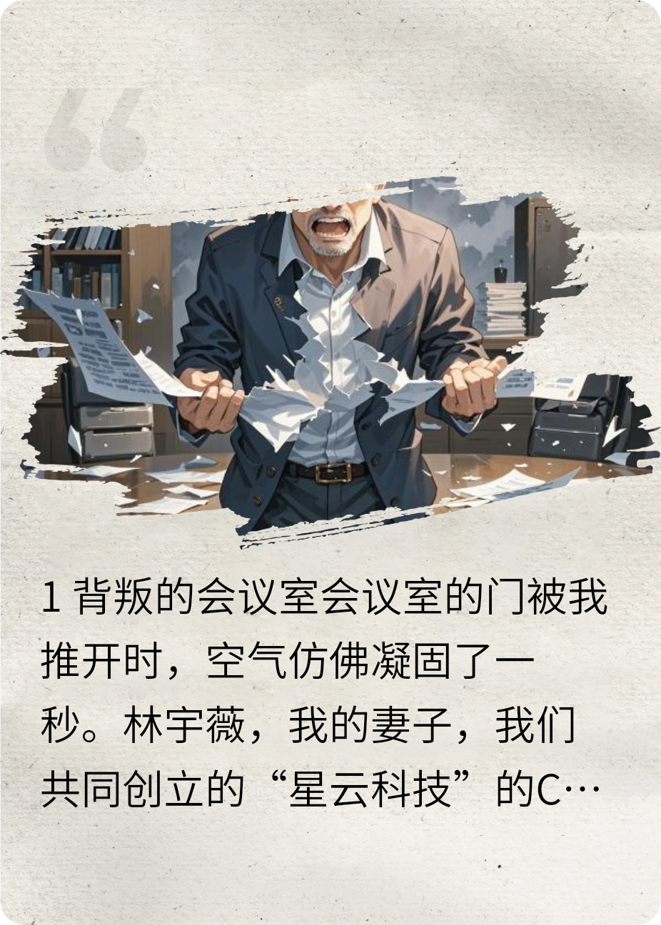 会议室的门被我推开时，空气仿佛凝固了一秒