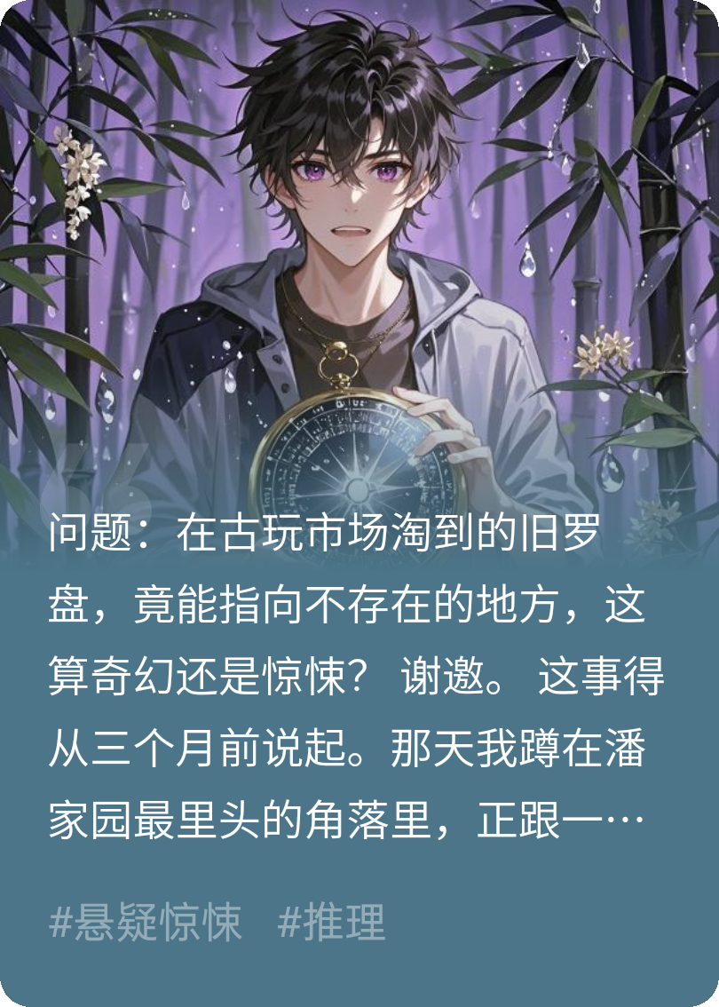 在古玩市场淘了个能见鬼的旧罗盘