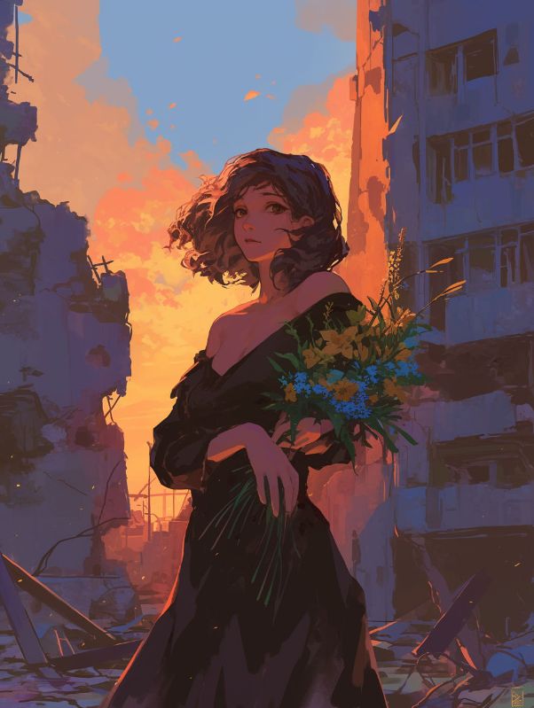 谁知花落满庭深​​