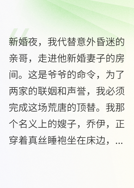 替兄成婚夜，我拍下嫂子的夺产铁证