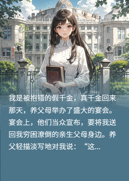 养母逼我当女佣，亲妈开着劳斯莱斯来接我