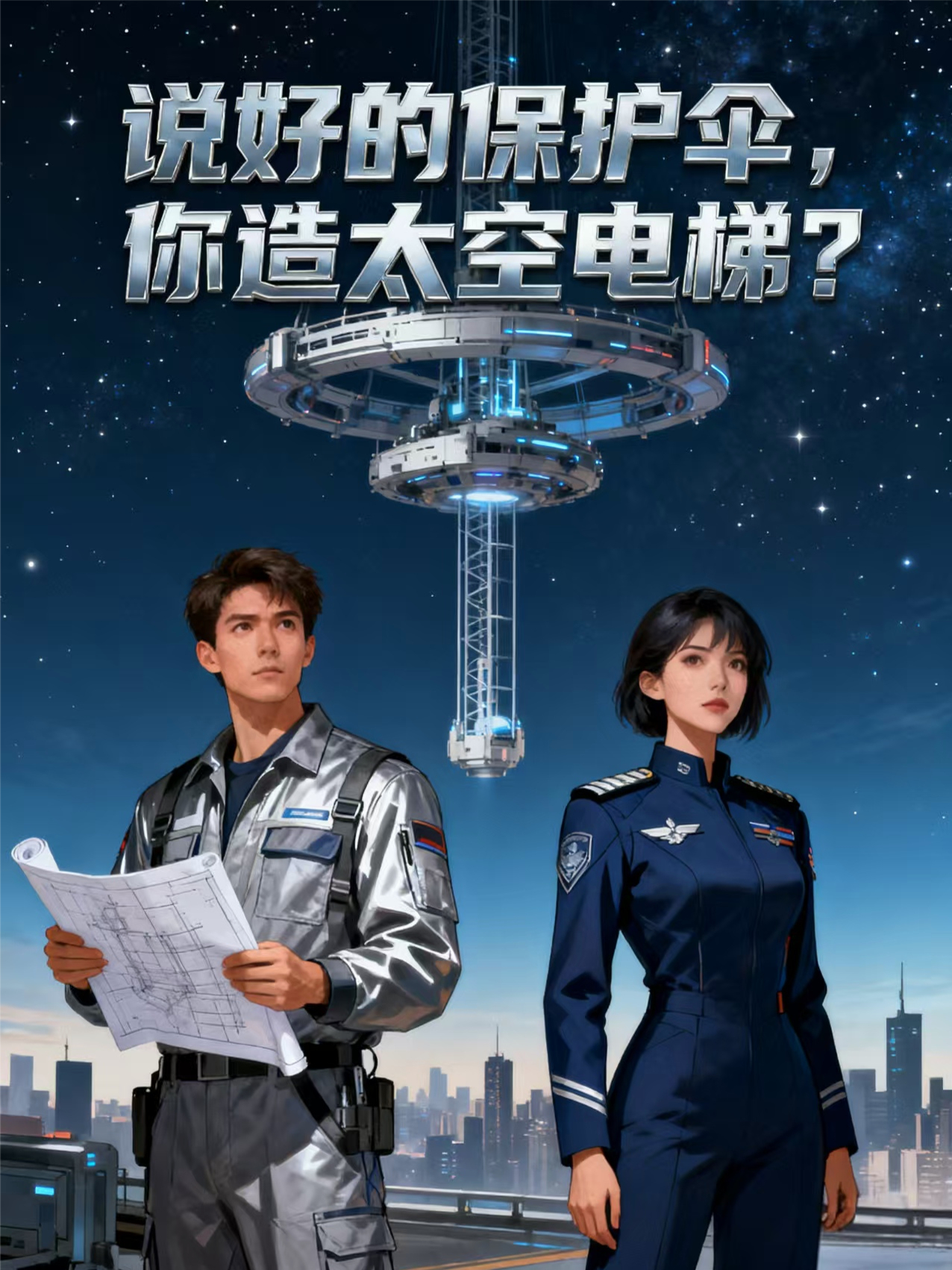 说好的保护伞，你造太空电梯？