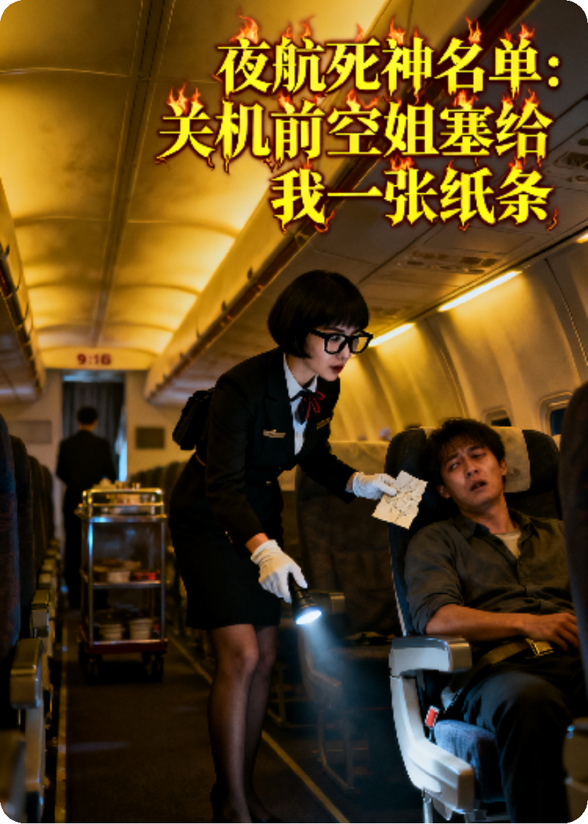 夜航死神名单：关机前空姐塞给我一张纸条