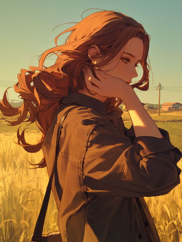 暮色沉溺晚风里