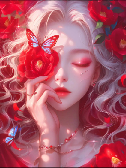 何处盛放的红蔷薇