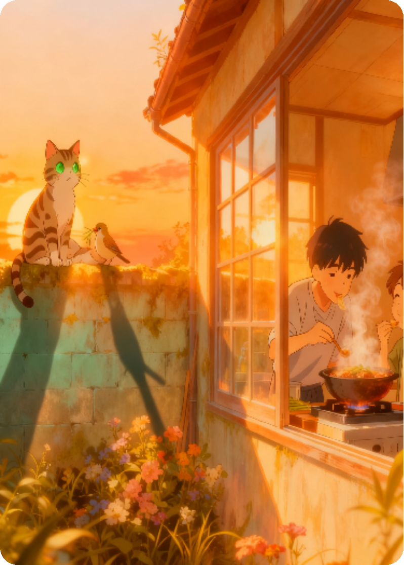 失业后，被猫和麻雀拿捏了