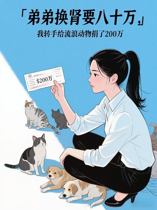 弟弟换肾要八十万，我转手给流浪动物捐了200万