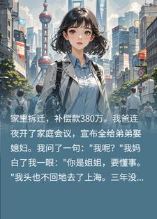 380万独给弟，我没闹，三年后全家悔疯