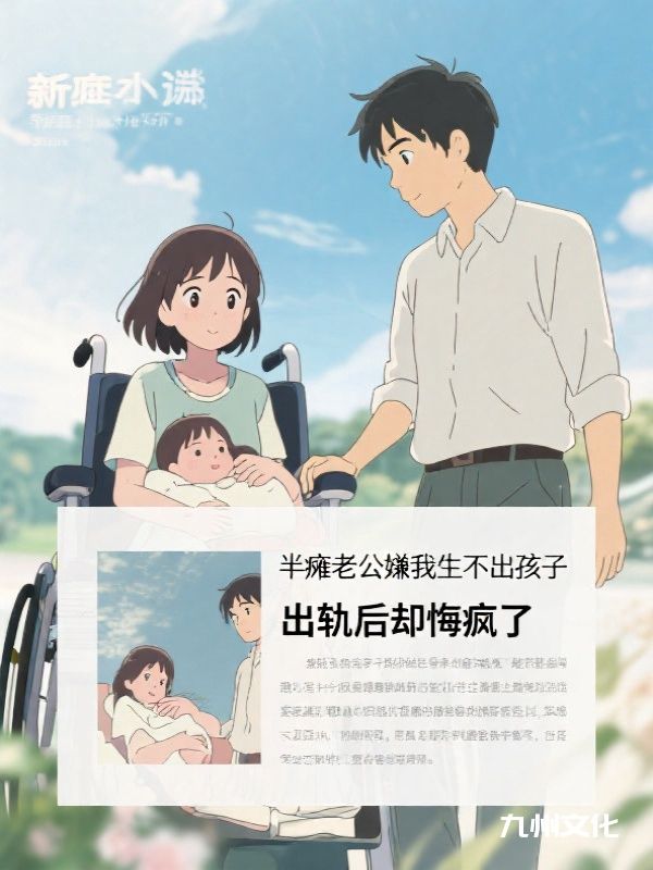 半瘫老公嫌我生不出孩子，出轨后却悔疯了